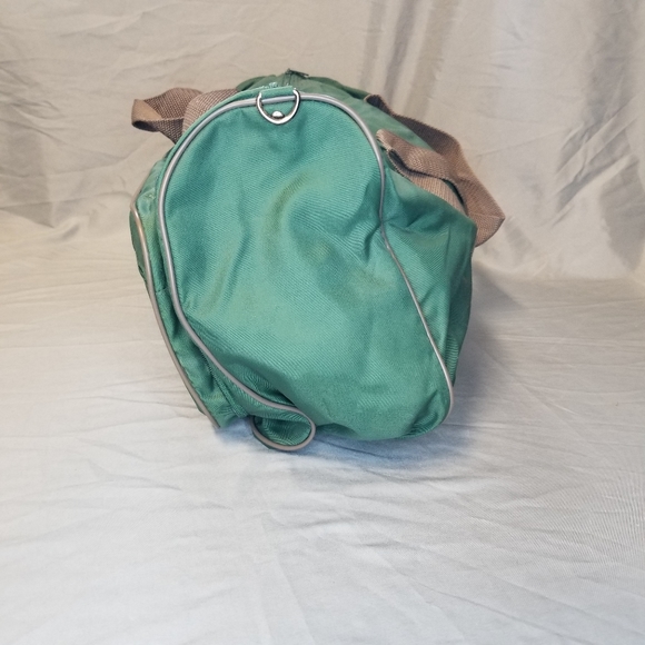 Like New Vintage 90s Time Magazine News Media Duffle CarryOn Green Bag - Picture 8 of 9